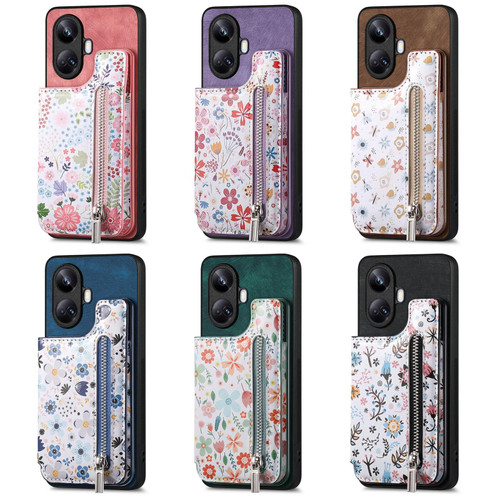 For Samsung Galaxy A23 5G Colored Drawing Pattern Leather Phone Case(Giraffe)