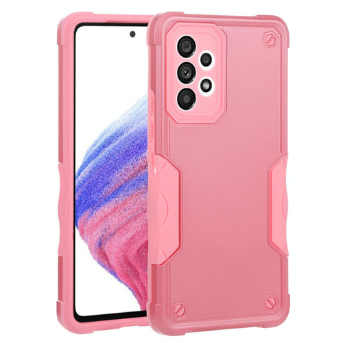 For Samsung Galaxy A53 Non-slip Armor Phone Case(Pink)