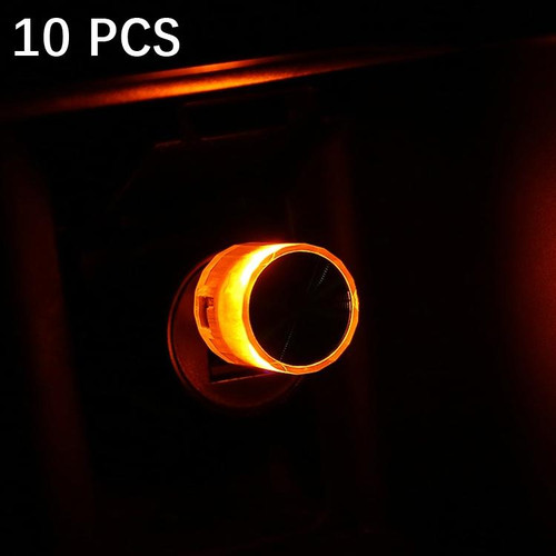 10 PCS Car Decorative USB Universal LED Atmosphere Lamp, Colour: Yellow