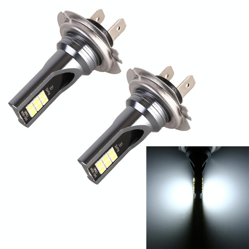 2 PCS H7 DC12V-24V / 12W / 3000K / 800LM 12LEDs SMD-3030 Car LED Fog Light (White Light)