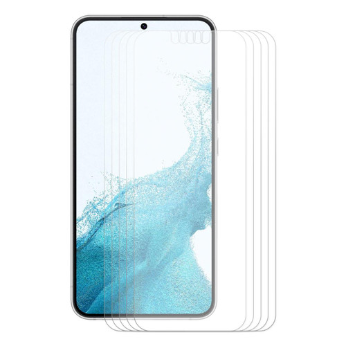 For Samsung Galaxy S22+ 5G 5pcs ENKAY 0.2mm Tempered Glass Film, Support Fingerprint Unlock