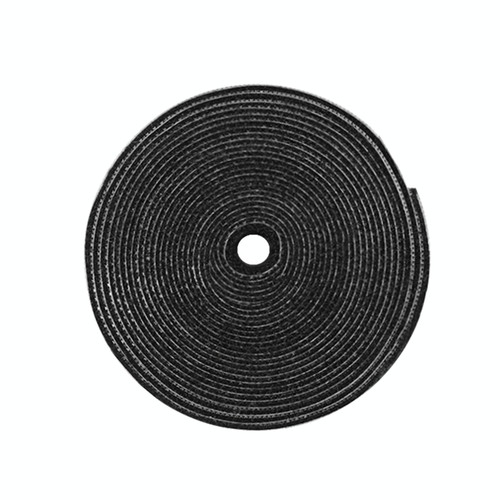 DUX DUICS Stoyobe Circle Hook and Loop Cable Ties, Length: 3m(Black)