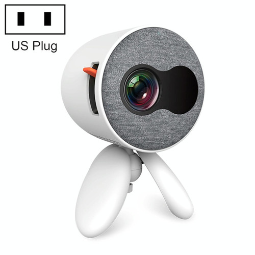 YG220 Same Screen Version Children Projector Mini LED Portable Home Speaker Projector, Plug Type:US Plug(White)
