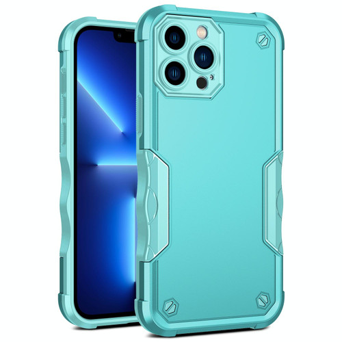 For iPhone 12 Pro Max Non-slip Armor Phone Case(Mint Green)