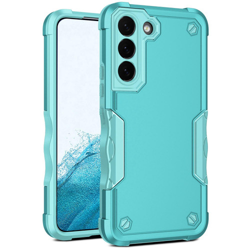 For Samsung Galaxy S22+ 5G Non-slip Armor Phone Case(Mint Green)