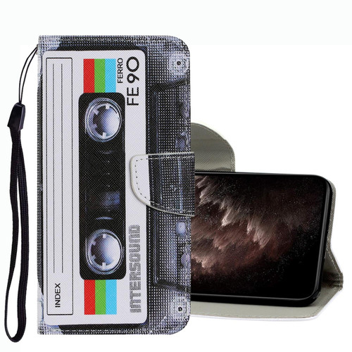 For vivo Y21 Coloured Drawing Pattern Leather Phone Case(Tape)