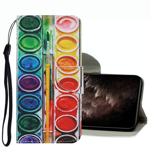 For Samsung Galaxy A13 Coloured Drawing Pattern Leather Phone Case(Eye Shadow)