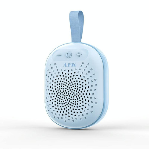 AEC BT513 RGB Light Waterproof Portable Bluetooth Speaker Support FM / TF Card(Sky Blue)