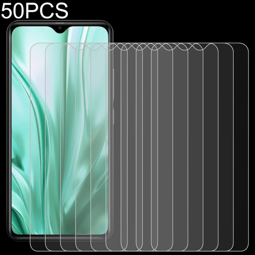50 PCS 0.26mm 9H 2.5D Tempered Glass Film For Leagoo S11