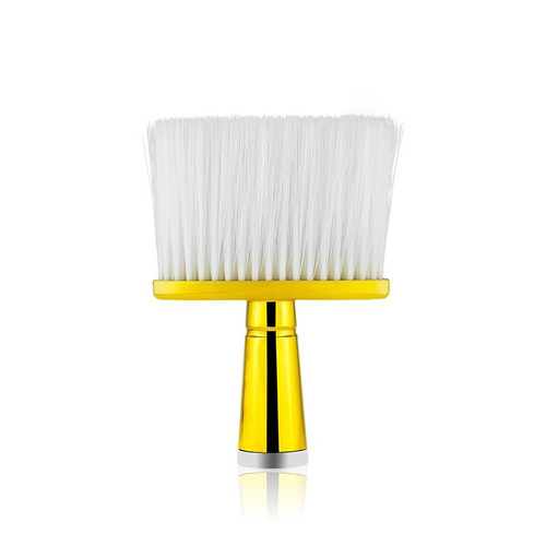 P6424 Hairdresser Sweeping Hair Brushes Hairdressing Nylon Soft Cleaning Brushes Home Hair Salons Shaving Broken Hair Brushes(Gold)
