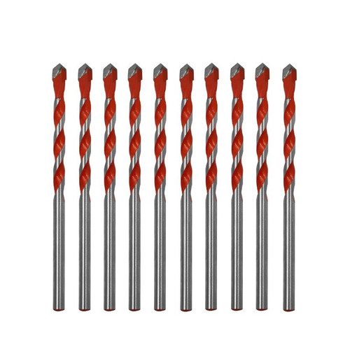 10 PCS Ceramic Triangle Handle Metal Flashlight Drill Bit, Size: 3mm