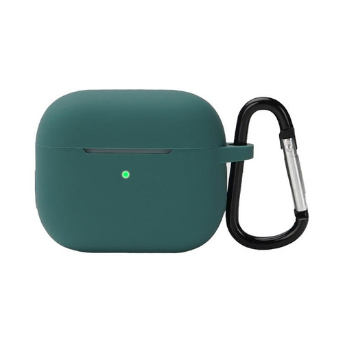 Wireless Earphone Silicone Protective Case with Hook for AirPods 3(Pine Forest Green)