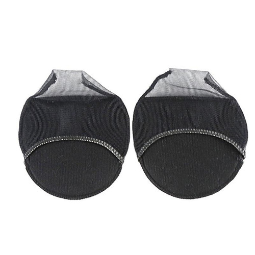 5 Pairs Invisible And Comfortable Sponge Thickened Half Pad Sweat-Absorbent And Breathable Forefoot Pad(Wrap Head Black)