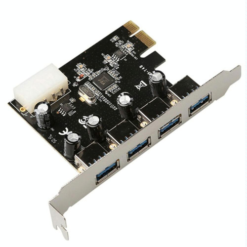 4 Port USB 3.0 Pci Express Expansion Card Pci-E Adapter