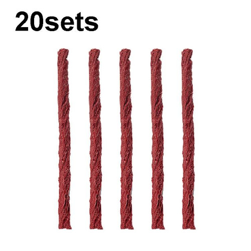 20sets Short Car Tire Repair Strip Set Vacuum Tire Tool Car Motorcycle Special Tire Tendon Strip(Tonic Strip)