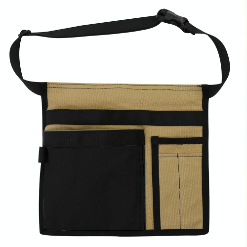 GJD-1 Multi-Function Electrician Tool Bag Portable Hardware Tool Storage Bag Garden Trimming Tool Bag(Black + Khaki)