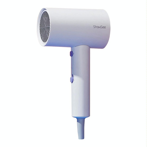 Original Xiaomi Youpin ShowSee Negative Ion Folding Electric Hair Dryer, US Plug(White)