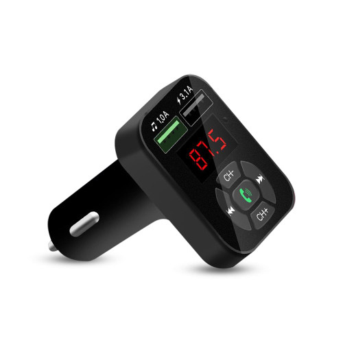 A9 Car FM Transmitter Hands-free Wireless Audio Receiver MP3 Player Dual USB Fast Charger