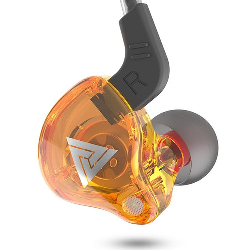 QKZ AK6 3.5mm In-Ear Wired Subwoofer Sports Earphone, Cable Length: About 1.2m(Yellow)