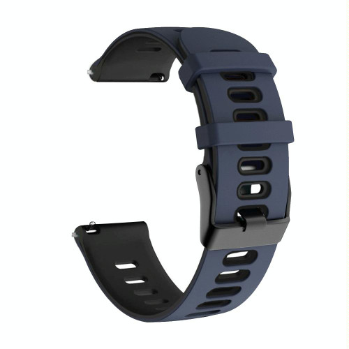 For Samsung Galaxy Watch 3 41mm 20mm Mixed-Color Silicone Watch Band(Dark Blue Black) For Samsung Galaxy Watch 3 41mm 20mm Mixed-Color Silicone Watch Band(Dark Blue Black)
