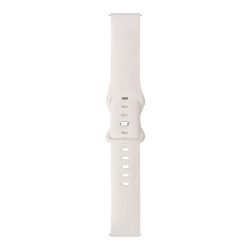 For Samsung Galaxy Watch Active / Active 2 40mm / Active 2 44mm 8-buckle Silicone Watch Band(White)