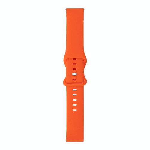 For Samsung Galaxy Watch Active / Active 2 40mm / Active 2 44mm 8-buckle Silicone Watch Band(Orange)