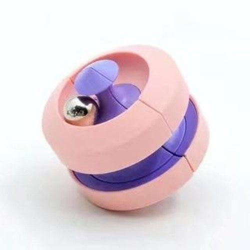 4 PCS Beads Track Magic Cube Decompression Toy Decompression Marble Finger Intellectual Toy(Pink)