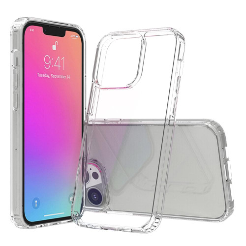 For iPhone 13 Pro Shockproof Scratchproof TPU + Acrylic Protective Case (Transparent)