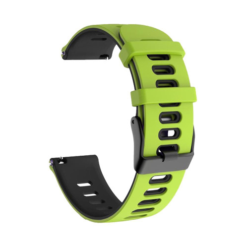 For Samsung Galaxy Watch 3 41mm 20mm Mixed-Color Silicone Watch Band(Green Black) For Samsung Galaxy Watch 3 41mm 20mm Mixed-Color Silicone Watch Band(Green Black)