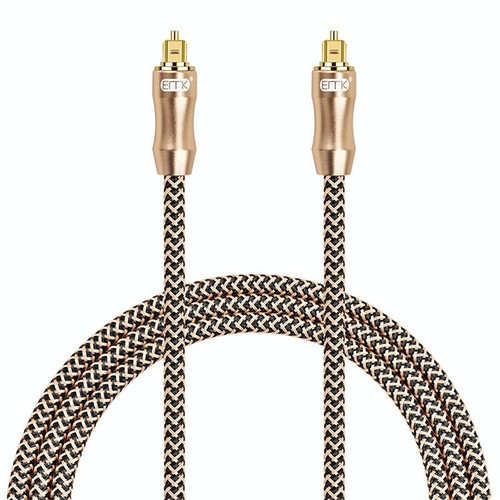 8m EMK OD6.0mm Gold-plated TV Digital Audio Optical Fiber Connecting Cable
