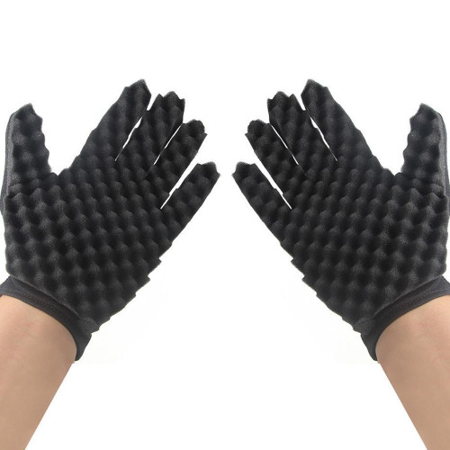 4 PCS Sponge Wipe Black Hair Styling Gloves(Double-Sided) 4 PCS Sponge Wipe Black Hair Styling Gloves(Double-Sided)