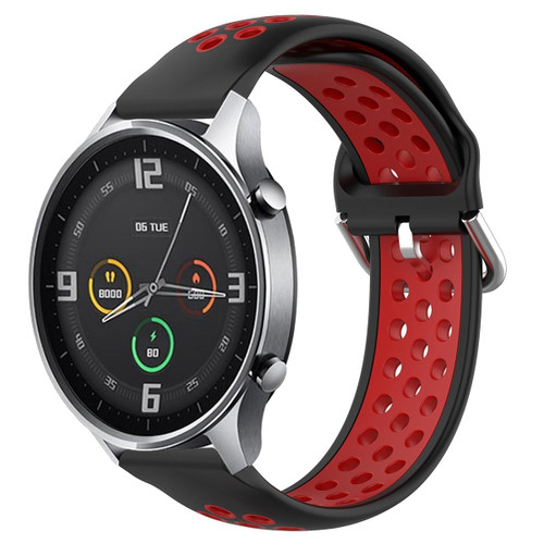 For Xiaomi Watch Color 22mm Clasp Two Color Sport Watch Band(Red + Black)