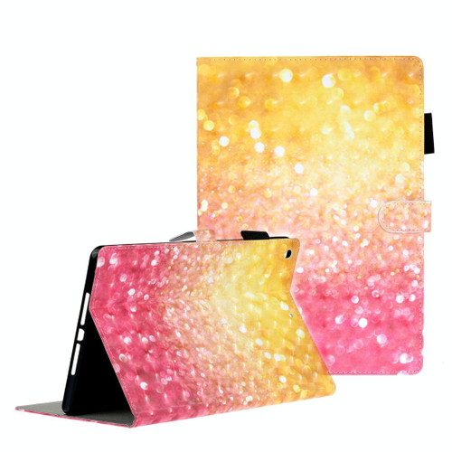 For iPad 10.2 3D Embossing Pattern Horizontal Flip Leather Case with Holder & Card Slots & Wallet(Sand)