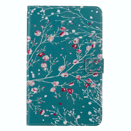 For Galaxy Tab A 8.0 & S Pen (2019) 3D Colored Drawing Horizontal Flip Leather Case with Holder & Card Slots & Wallet(Apricot Tree)