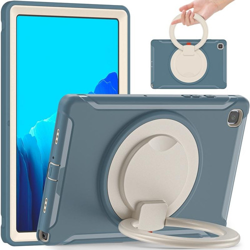 Shockproof TPU + PC Protective Case with 360 Degree Rotation Foldable Handle Grip Holder & Pen Slot For Samsung Galaxy Tab A7 10.4 2020 T500(Cornflower Blue)