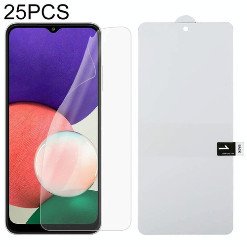 For Samsung Galaxy A22 5G 25 PCS Full Screen Protector Explosion-proof Front Hydrogel Film