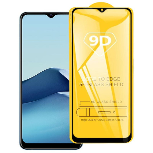 For vivo Y20G 9D Full Glue Full Screen Tempered Glass Film
