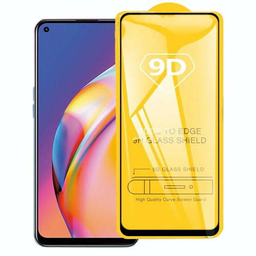 For OPPO Reno5 Lite 9D Full Glue Full Screen Tempered Glass Film