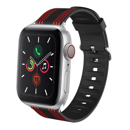 Silicone Replaceable Watch Band For Apple Watch Ultra 49mm&Watch Ultra 2 49mm / Series 9&8&7 45mm / SE 3&SE 2&6&SE&5&4 44mm / 3&2&1 42mm(5)