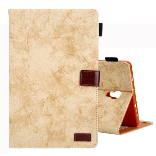For Galaxy Tab A 10.5 / T590 Business Style Horizontal Flip Leather Case, with Holder & Card Slot & Photo Frame & Sleep / Wake-up Function(Yellow)