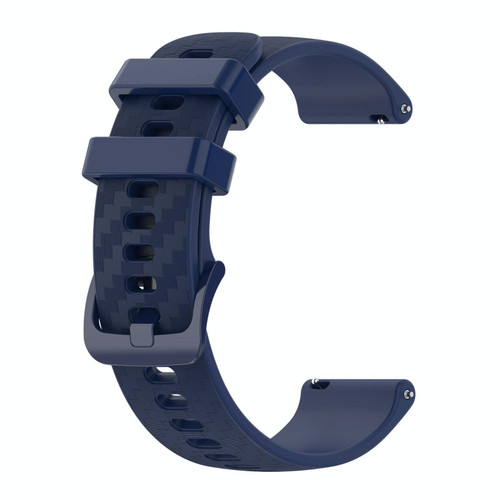 For Honor Watch ES 20mm Carbon Fiber Striped Silicone Watch Band(Blue) For Honor Watch ES 20mm Carbon Fiber Striped Silicone Watch Band(Blue)