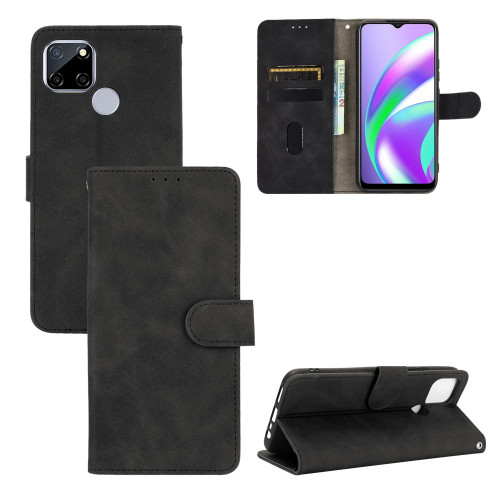 For OPPO A15 Solid Color Skin Feel Magnetic Buckle Horizontal Flip Calf Texture PU Leather Case with Holder & Card Slots & Wallet(Black) For OPPO A15 Solid Color Skin Feel Magnetic Buckle Horizontal Flip Calf Texture PU Leather Case with Holder & Card Slots & Wallet(Black)