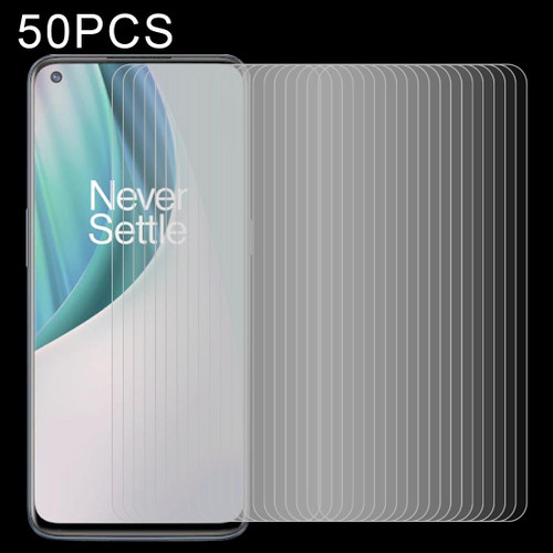 For OnePlus Nord N10 5G 50 PCS 0.26mm 9H 2.5D Tempered Glass Film