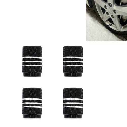 4PCS Metal Plated Circular Shape Universal Tire Valve Stem Cap With White Diamond(Black) 4PCS Metal Plated Circular Shape Universal Tire Valve Stem Cap With White Diamond(Black)