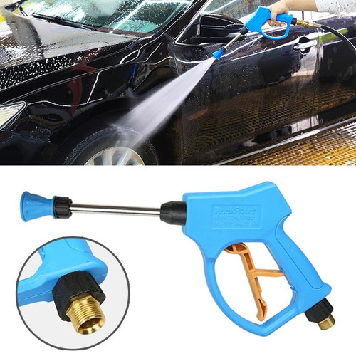 High Pressure Horn Shape Nozzle Clear Water Gun for Self-service Car Washing Machine, Outer Wire: 22 x 1.5