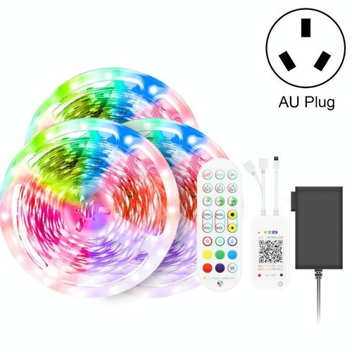 30M 540 LEDs Bluetooth Suit Smart Music Sound Control Light Strip Non-waterproof 5050 RGB Colorful Atmosphere LED Light Strip With 24-Keys Remote Control(AU Plug)