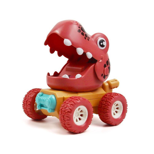 2 PCS Inertia Power Sliding Dinosaur Toy Car Children Education Toy, Color Random Delivery(Tyrannosaurus Rex)