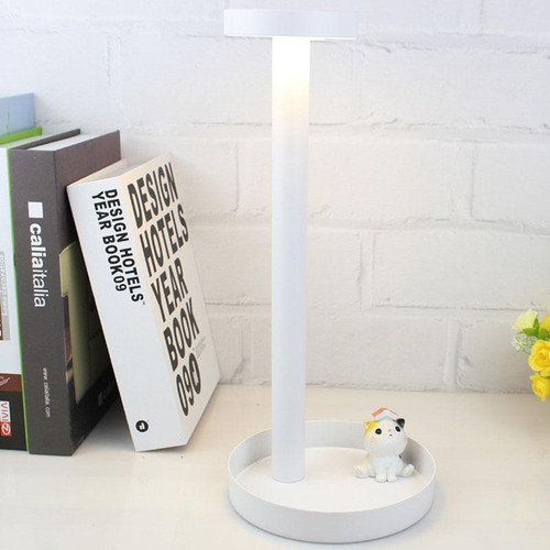 BC965 Student Eye Protection USB Waterproof LED Table Lamp Bedside Bar Table Lamp, Colour: White Storage