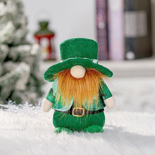 St. Patrick Day Faceless Doll Party Decoration Props Doll Ornament(Beard)