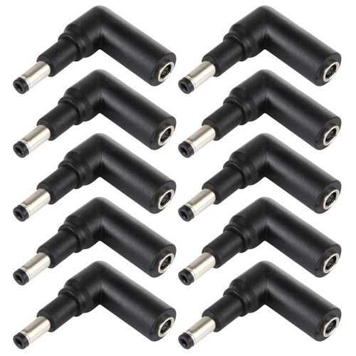 10 PCS 4.5 x 3.0mm Female to 4.8 x 1.7mm Male Plug Elbow Adapter Connector